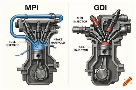 Infografika: Srovnání systémů vstřikování benzinu (MPI vs. FSI vs. GDI)