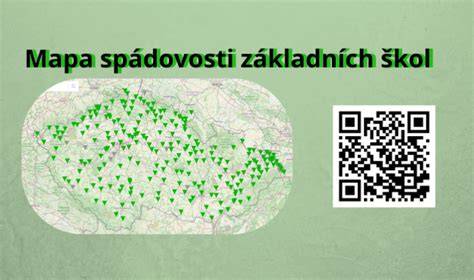 Mapa oblastí užití spádových potěrů v ČR
