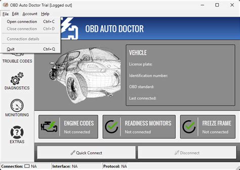 snímek obrazovky aplikace OBD Auto Doctor zobrazující chybové kódy
