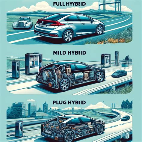 Infografika: Srovnání typů hybridů (Mild, Full, Plug-in)