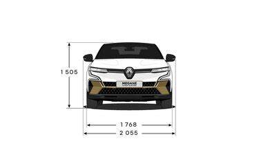 Infografika: Doporučené rozměry a vrstvy tlumení dveří Renault Megane