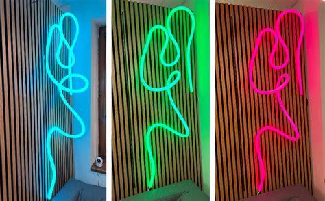 Ukázka LED neony MULTICOLOR v interiéru Felicie