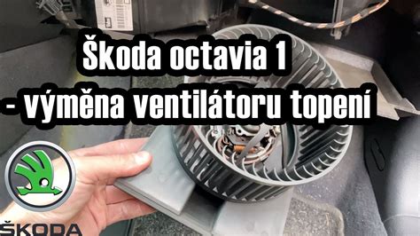 Schéma umístění ventilátoru a předřadného odporu v Škoda Octavia