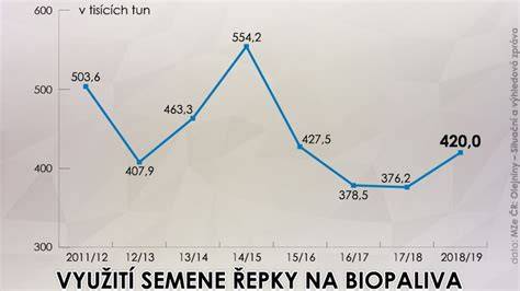 Infografika: Přehled postupu z řepky na biopaliva a potravinářské oleje