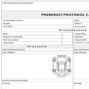 Infografika: Struktura předávacího protokolu vozu