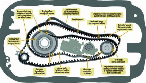 Infografika: Rozvodový systém a napětí řemene