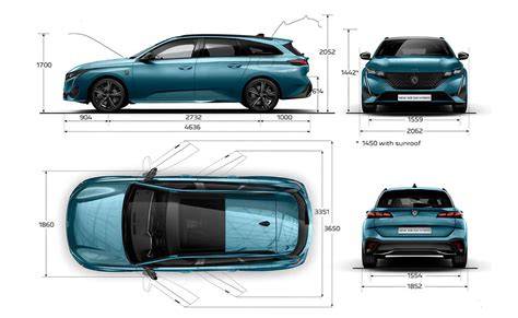 Peugeot 308 SW interiér variabilita sedadel