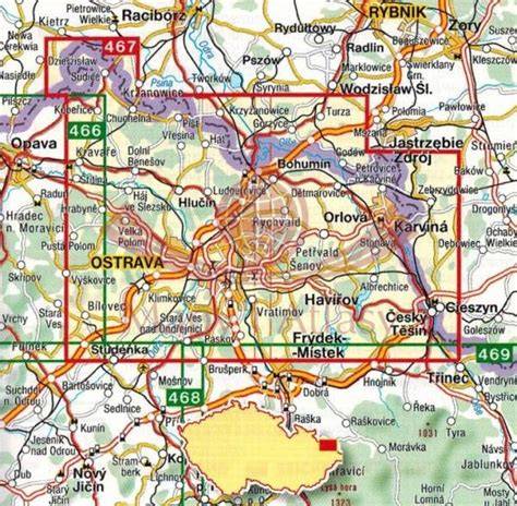 mapa dopravy Ostravsko