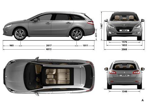 technická data rozměry Peugeotu 508