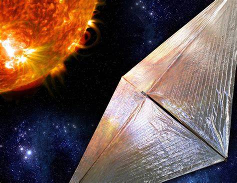 Solar Cruiser sluneční plachta v kosmu