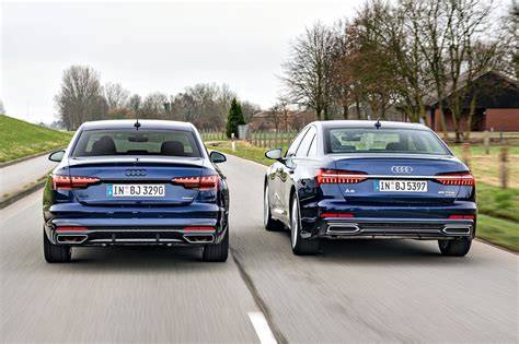 rozsah rozměrů Audi A4 a A6 (plánik měření)