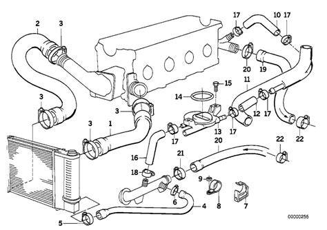 BMW E46 chladič výměna návod illustrated diagram