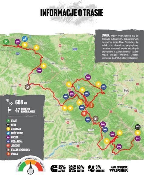 Mapka: trasa a destinace typické pro služební jízdyFabia HTP