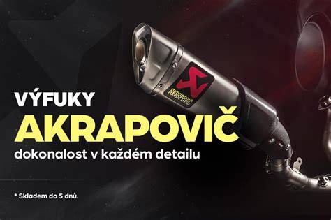 ilustrace porovnání výfuků Akrapovič a sériové
