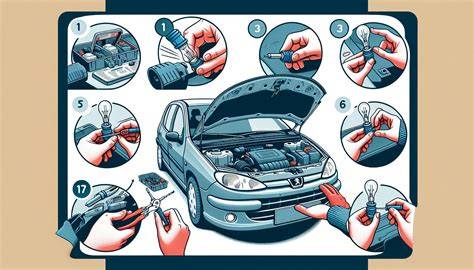 Výměna vzduchového filtru Peugeot 206 - krok za krokem