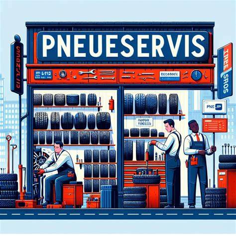Přehledná grafika procesu oprav pneumatik a výměny