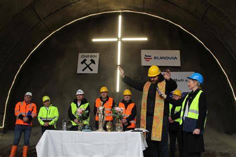 Kontrola správného umístění kobercu do tunelu