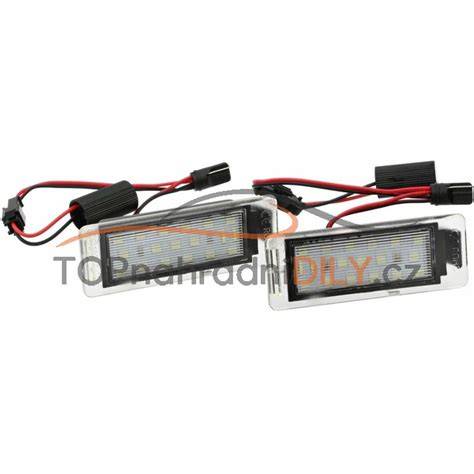 LED SPZ osvětlení Opel vizualizace a instalace
