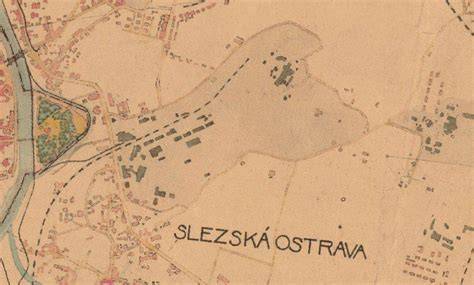 Mapa Ostravy s vyznačenou lokalitou Heřmanic a Dostálovy ulice