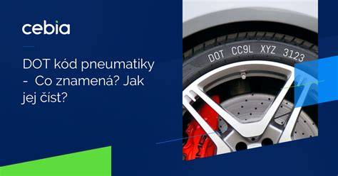 vizuální přehled stáří pneumatik a DOT kód