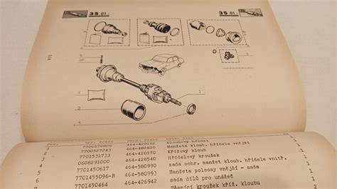katalog náhradních dílů citroën c5 ilustrace procesu demontáže dílů