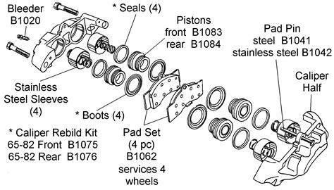 schematic diagram of brake caliper for vintage Skoda