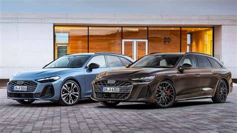 Infografika: Porovnání A5 Avant a A6 Avant - designové prvky a rozměry