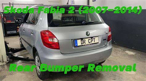 schematic rear bumper Fabia 2