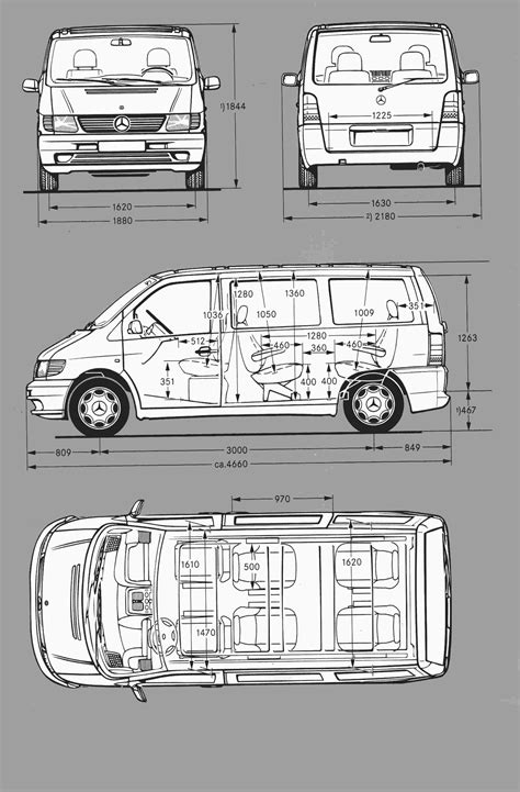 Mercedes Vito Tourer rozměry a porovnání