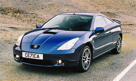 infografika dílů Toyota Celica generace