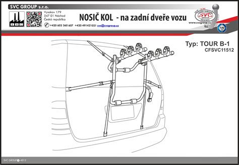 kvalitní nosič kol na zadní dveře Ford Focus