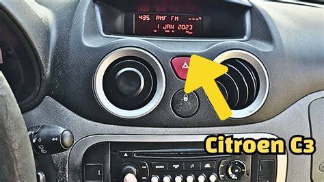 vizualni znazorneni nastaveni hodin citroen berlingo