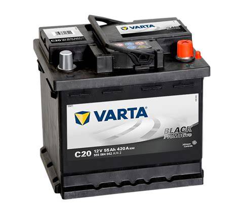 Autobaterie 12V 55Ah pro užitková vozidla - vizualizace typů etiket