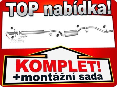 výfukové svody a středová trubka Ford Focus Mk2