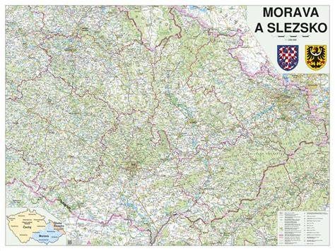 Mapa severní Moravy a Slezska - oblast působení