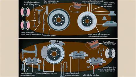 infografika brzdového systému motocyklu