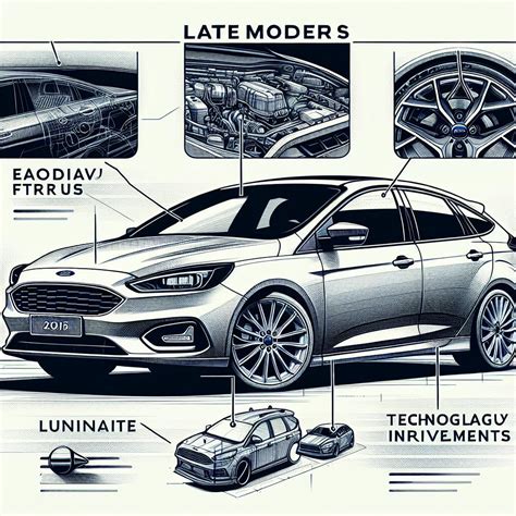 Infografika: Klíčové části Ford Focus interiér a ovládací prvky