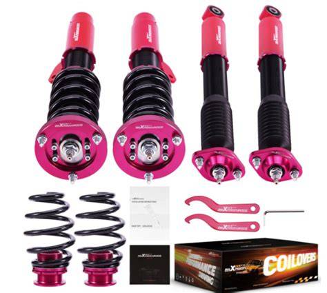 coilover podvozek detail pružiny a tlumiče