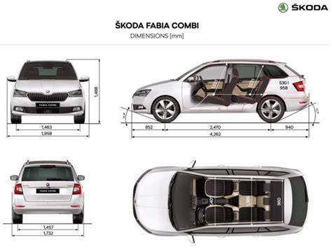 Infografika: Rozměry Fabie III a srovnání