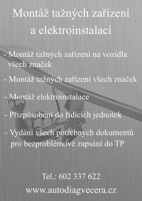 Montáž tažného zařízení - odborná instalace