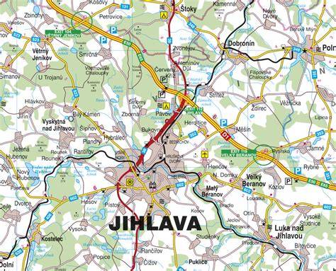 mapa autobazaru Vysočina