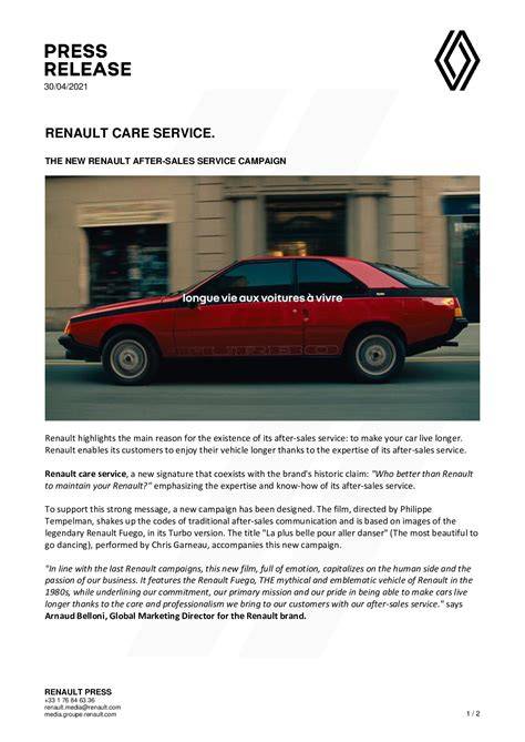 informační grafika o slevách Renault Care Service