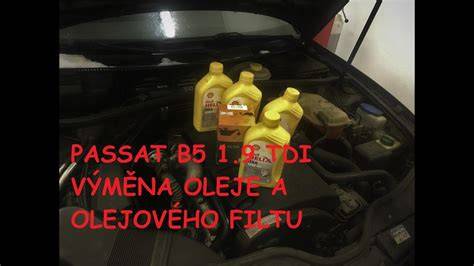 Výměna oleje Passat B5 kroky schéma