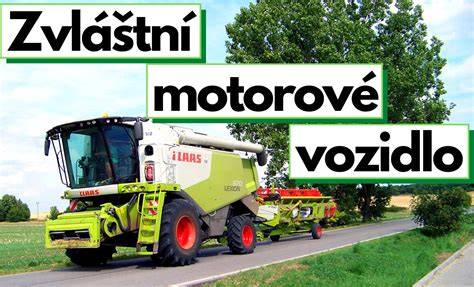 zvláštní motorová vozidla ilustrace (traktory a pracovní stroje)