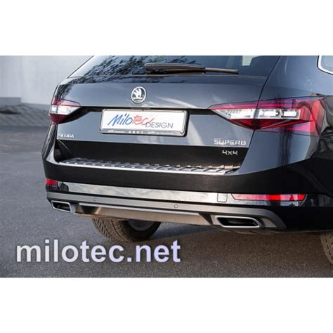 Škoda Superb III koncovky výfuku detail