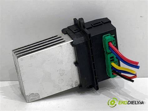 Schéma uspořádání ventilátoru topení Renault Mégane Scénic II a jeho elektrického zapojení