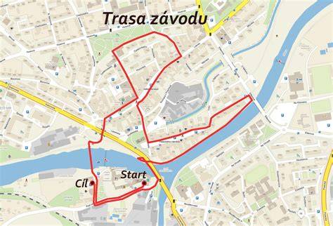 start závodu a trasa městem
