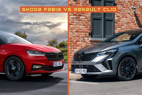 Infografika: Porovnání rozměrů a kufrů Clio vs Fabia