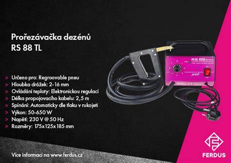 Prořezávačka RS 88 TL a stojan pro pneumatiky