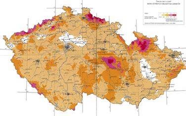 Mapa distribučních termínů Toptrans pro ČR a Slovensko